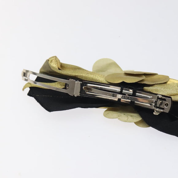 CHANEL Valletta Nylon Gold CC Auth bs24847