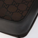 GUCCI GG Canvas Shoulder Bag Brown Silver 001 3294 Auth bs24855-16