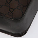 GUCCI GG Canvas Shoulder Bag Brown Silver 001 3294 Auth bs24855-17