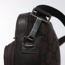 GUCCI GG Canvas Shoulder Bag Brown Silver 001 3294 Auth bs24855-9