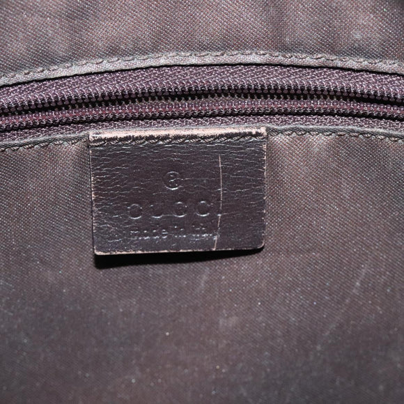 GUCCI GG Canvas Shoulder Bag Brown Silver 001 3294 Auth bs24855
