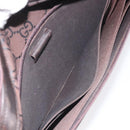 GUCCI GG Canvas Shoulder Bag Brown Silver 001 3294 Auth bs24855-25