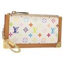 LOUIS VUITTON Monogram Multicolor Pochette Cles Purse White M92655 Auth bs24864-1