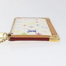 LOUIS VUITTON Monogram Multicolor Pochette Cles Purse White M92655 Auth bs24864-5