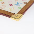 LOUIS VUITTON Monogram Multicolor Pochette Cles Purse White M92655 Auth bs24864-8