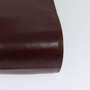 CARTIER Must Line Shoulder Bag Leather Bordeaux Gold Auth bs24866-16