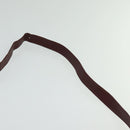 CARTIER Must Line Shoulder Bag Leather Bordeaux Gold Auth bs24866-8