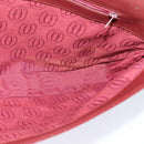 CARTIER Clutch Bag Leather Bordeaux Gold Auth bs24868-15
