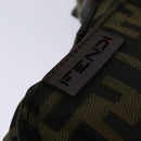 FENDI Zucca Canvas Shoulder Bag Black Brown Auth bs24898-8