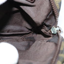 FENDI Zucca Canvas Shoulder Bag Black Brown Auth bs24898-17