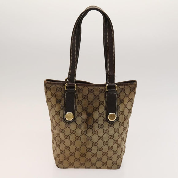 GUCCI GG Canvas Guccissima Shoulder Bag Nylon 2Set Orange Beige Auth bs24901