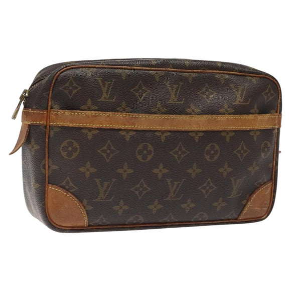LOUIS VUITTON Monogram Compiegne 28 Clutch Bag M51845 LV Auth bs24907