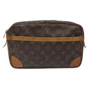 LOUIS VUITTON Monogram Compiegne 28 Clutch Bag M51845 LV Auth bs24907-13