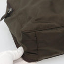 PRADA Hand Bag Nylon Khaki Silver Auth bs24908-15