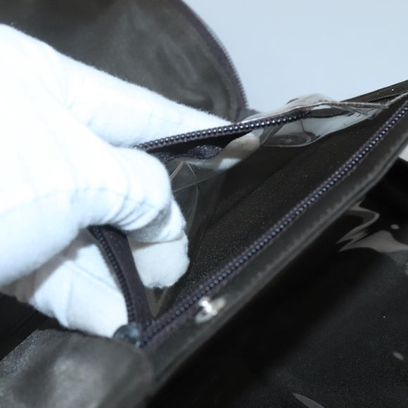 PRADA Hand Bag Nylon Khaki Silver Auth bs24908