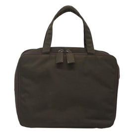 PRADA Hand Bag Nylon Khaki Silver Auth bs24908 - 0