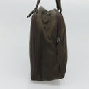 PRADA Hand Bag Nylon Khaki Silver Auth bs24908-3
