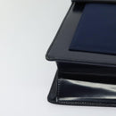 SAINT LAURENT Shoulder Bag Leather Blue Gold Auth bs24959-9