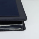 SAINT LAURENT Shoulder Bag Leather Blue Gold Auth bs24959-14