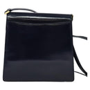 SAINT LAURENT Shoulder Bag Leather Blue Gold Auth bs24959-2