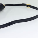 SAINT LAURENT Shoulder Bag Leather Blue Gold Auth bs24959-7