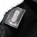 FENDI Shoulder Bag Nylon Black Silver Auth bs24965-20