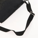 FENDI Shoulder Bag Nylon Black Silver Auth bs24965-7