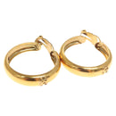 CHANEL Earring metal Gold CC Auth bs24970-1
