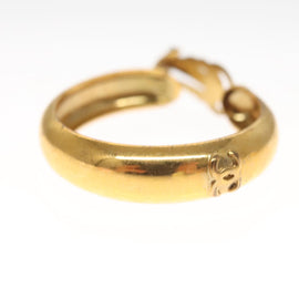 CHANEL Earring metal Gold CC Auth bs24970 - 0