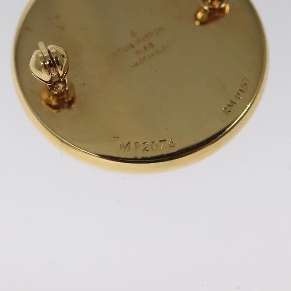 LOUIS VUITTON  Supreme Pin Badge metal Gold MP2076 LV Auth bs24973A