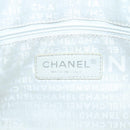 CHANEL Tote Bag Canvas White Silver CC Auth bs24978-17