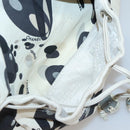 CHANEL Tote Bag Canvas White Silver CC Auth bs24978-11