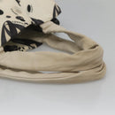 CHANEL Tote Bag Canvas White Silver CC Auth bs24978-7