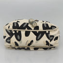 CHANEL Tote Bag Canvas White Silver CC Auth bs24978-5