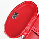 CHANEL Chain Glasses Sunglasses Case Glasses Case Leather Red CC Auth bs24979SAM-21