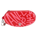 CHANEL Chain Glasses Sunglasses Case Glasses Case Leather Red CC Auth bs24979AM-13