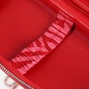 CHANEL Chain Bril Zonnebril Etui Brillenhoes Leer Rood CC Auth bs24979SAM-25