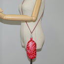 CHANEL Chain Bril Zonnebril Etui Brillenhoes Leer Rood CC Auth bs24979SAM-26