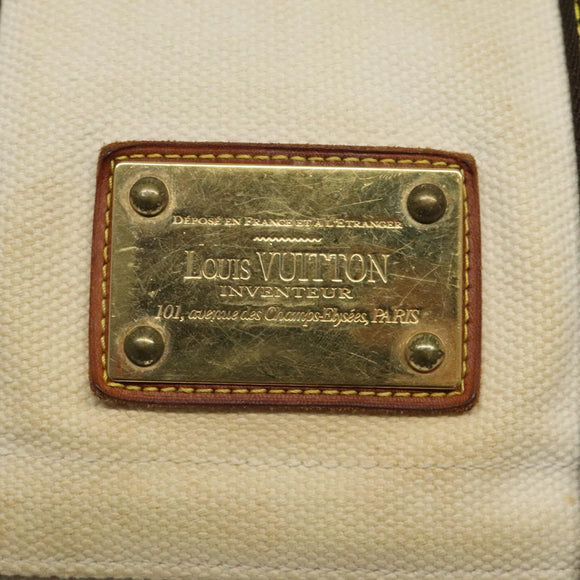 LOUIS VUITTON Antigua Buzzus PM Shoulder Bag Beige Brown M40042 LV Auth bs24988