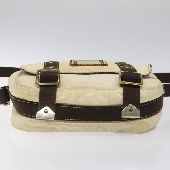 LOUIS VUITTON Antigua Buzzus PM Shoulder Bag Beige Brown M40042 LV Auth bs24988