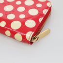 LOUIS VUITTON Monogram Vernis Yayoi Kusama Wallet Rouge M91572 LV Auth bs24989-15