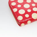 LOUIS VUITTON Monogram Vernis Yayoi Kusama Wallet Rouge M91572 LV Auth bs24989-16