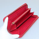 LOUIS VUITTON Monogram Vernis Yayoi Kusama Wallet Rouge M91572 LV Auth bs24989-10