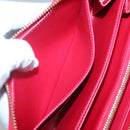LOUIS VUITTON Monogram Vernis Yayoi Kusama Wallet Rouge M91572 LV Auth bs24989-23