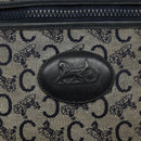 CELINE C Sulky Shoulder Bag Canvas Navy Gold Auth bs24993-20