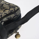 CELINE C Sulky Shoulder Bag Canvas Navy Gold Auth bs24993-10