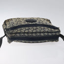 CELINE C Sulky Shoulder Bag Canvas Navy Gold Auth bs24993-6