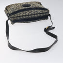 CELINE C Sulky Shoulder Bag Canvas Navy Gold Auth bs24993-7