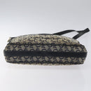 CELINE C Sulky Shoulder Bag Canvas Navy Gold Auth bs24993-5