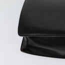 CELINE Shoulder Bag Leather Black Gold Auth bs24994-12